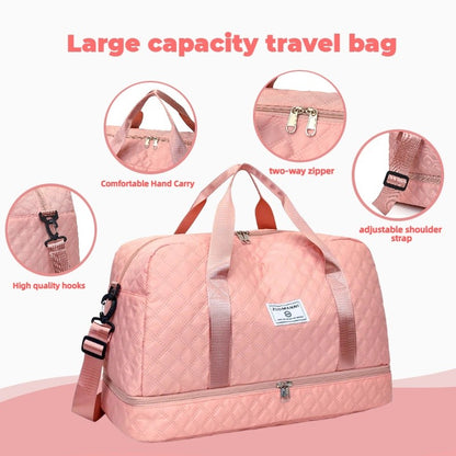 Fashionable Multifunctional Travel Luggage Bag with Independent Shoe Compartment,Suitable for Travel,Sports and Fitness,Camping