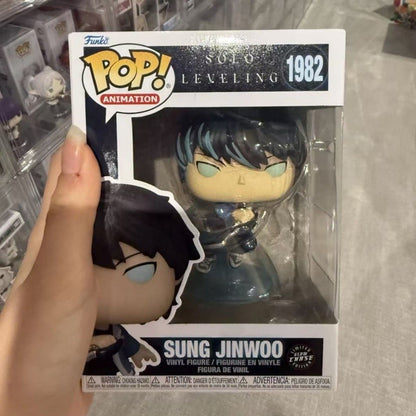 Official Genuine Funko Pop Solo Leveling Sung Jin-Woo Action Doll Model 1982 Limited Edition Hidden Item Vinyl Dolls Gift Toys