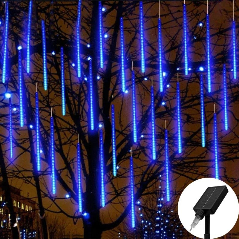 30/50cm Solar LED Meteor Shower Light Holiday String Light Waterproof Fairy Garden Decor Outdoor Led Street Garland Christmas