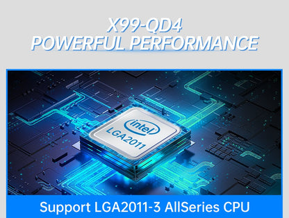 HUANANZHI QD4 LGA 2011-3 Motherboard support XEON E5 2620 2640 2660 2666 2667 2670 2680 2696 V3 V4 DDR3 RECC NON-ECC RAM NVMe