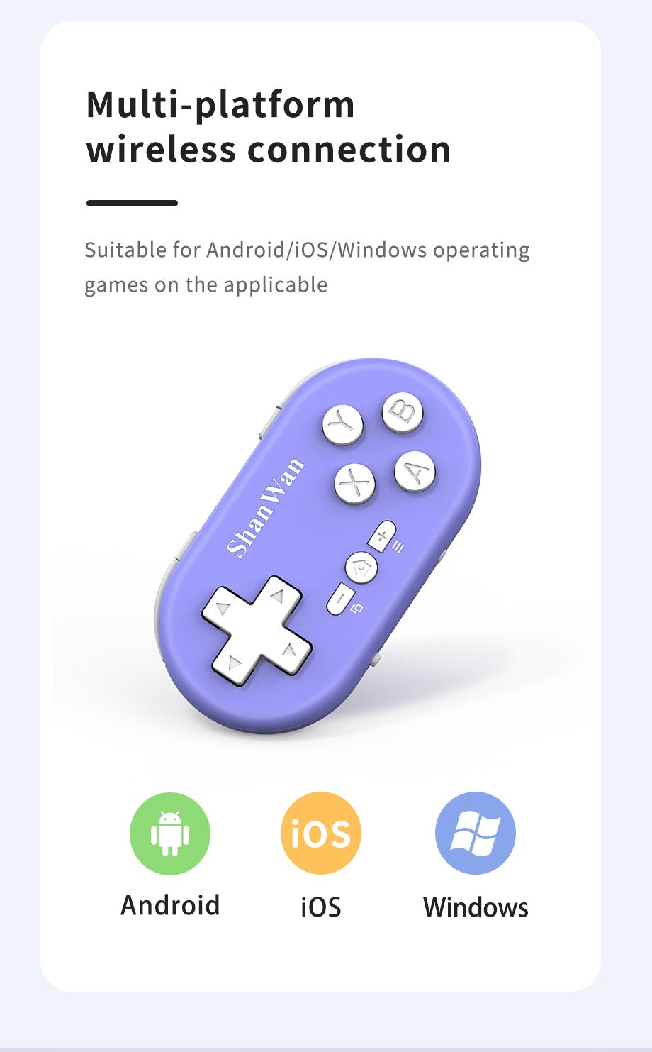 Mini Gamepad Gaming Control Bluetooth For iPhone Android PS4 PS3 Switch Xbox Mobile IOS PC TV Controller Wireless Game Pad Phone