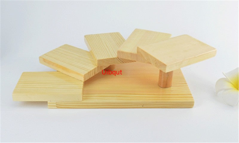 Japanese wooden wood Cuisine Sushi Bridge Boats Pine Creative Sushi Sashimi plate Platter Sushi Tableware Decoration Ornament