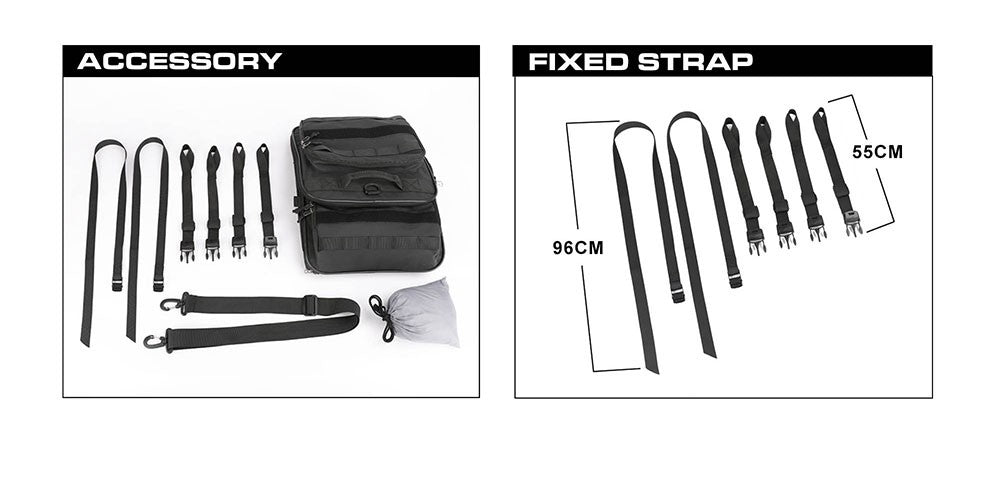 Motorcycle Tail Bag Waterproof 20L-60L Expandable Back Seat Saddle Bag Luggage Pannier Motorcycle Accessories Rider Backpack