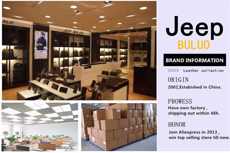 JEEP BULUO Luxury Brand Men Crossbody Messenger Bags Business Casual Handbag Male PU Shoulder Bag Large Capacity