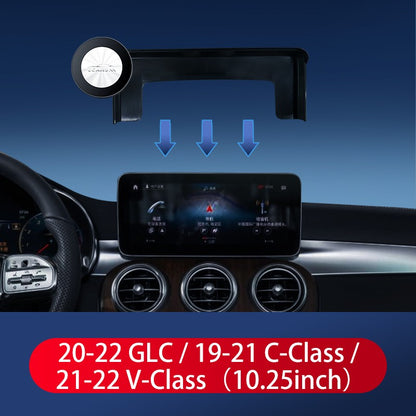 Suporte Magnético para Telefone Veicular Para Mercedes Benz CLA GLA GLC Classe A/B/C/V Painel Tela Navegação Acessórios Automotivos