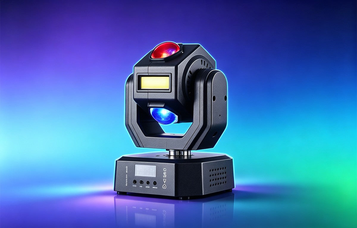 Mini Moving Head Light DMX Sound Control Remote for Disco DJ Strong Beam Wedding Event Lighting Home Party Decoration