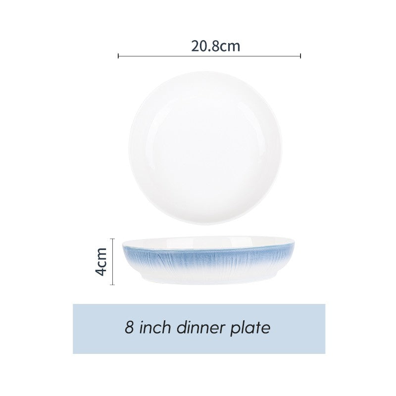 Conjunto de Tigelas de Cerâmica Louça de Osso Porcelana Utensílios de Mesa Combinação de Talheres para Casa Louça de Cerâmica de Alta Qualidade Pratos de Cerâmica Conjuntos de Jantar