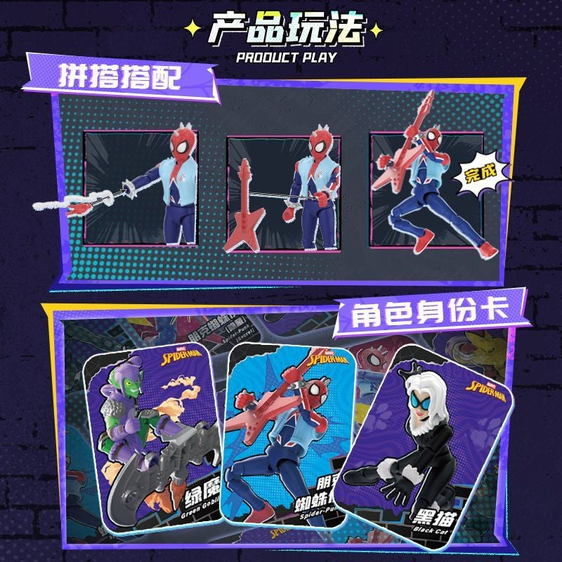 Bonecos de Montar Blokees Hobie Brown Spider-Man Duende Verde Homem-Areia Electro Shocker Spider-Man 2099 Brinquedos de Coleção Montáveis Presentes