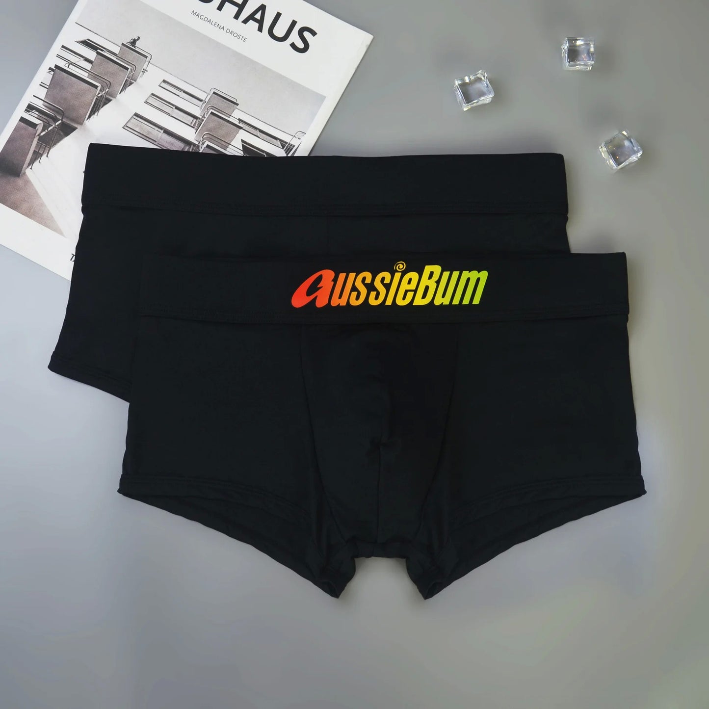 Men's underwear with milk silk comfortable sports boxer aussiebum-m218 bag