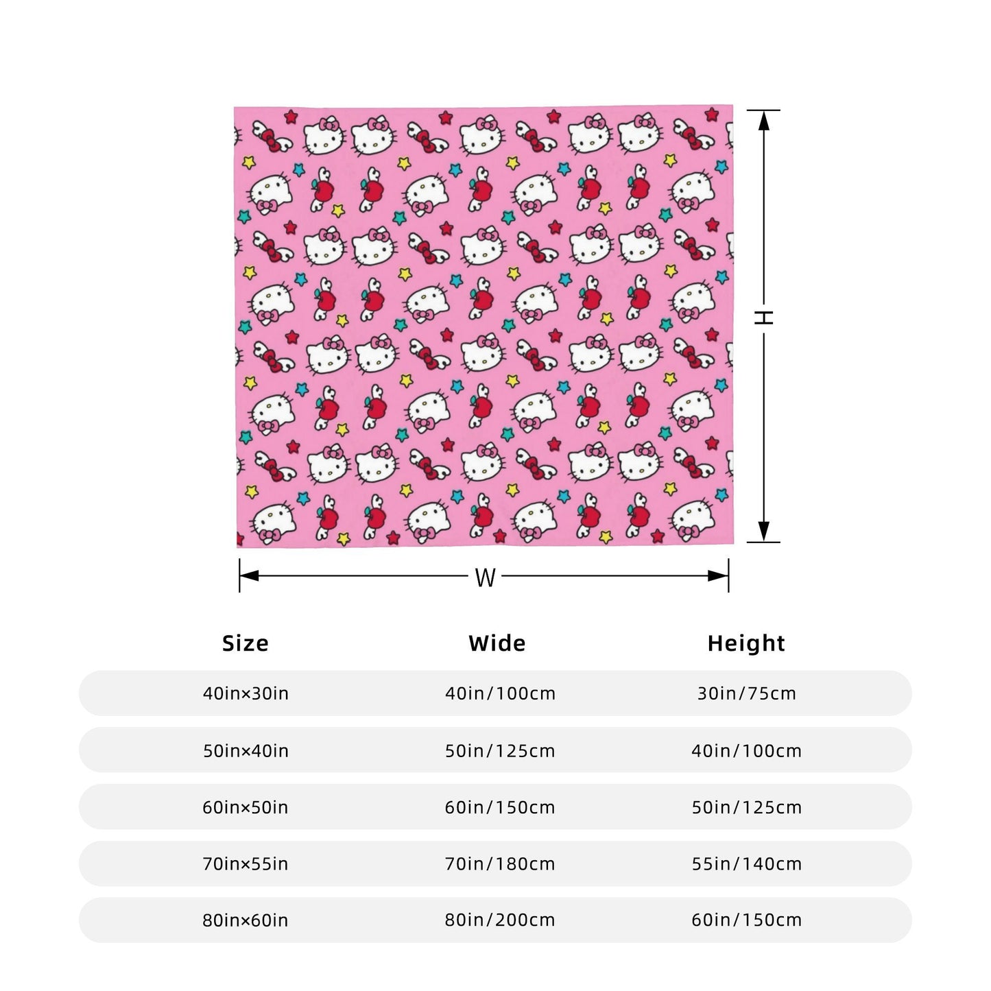 Hello Kitty Passeia de Bicicleta Pelúcia Cobertores Ótimas Mantas para Sofá Cama Sala de Estar 150*125cm Colcha