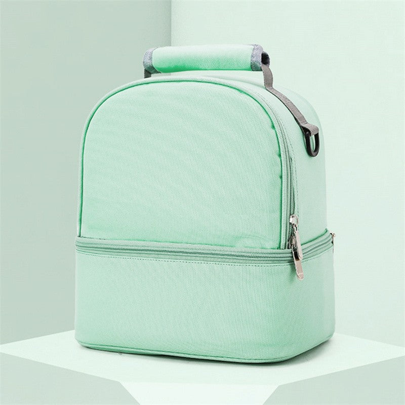 Mommy Bag Milk Storage Breast Pump Maternity Cooler Double Layer Insulation  Fresh Keeping Baby Food Backpack Feeding Bottle