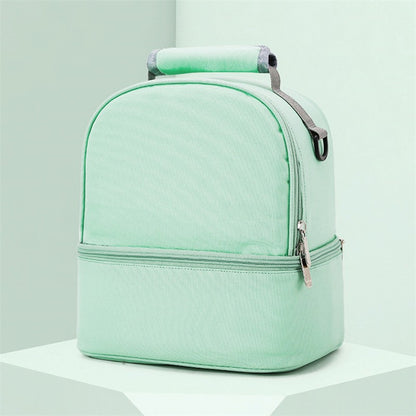 Mommy Bag Milk Storage Breast Pump Maternity Cooler Double Layer Insulation  Fresh Keeping Baby Food Backpack Feeding Bottle