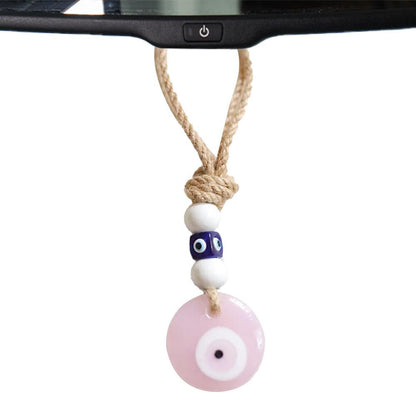 Ornamento Olho Grego Ornamento Olho Grego para Retrovisor de Carro Pingente Olho Grego Azul Turco Amuleto Olho Grego Decoração de Carro Sortuda