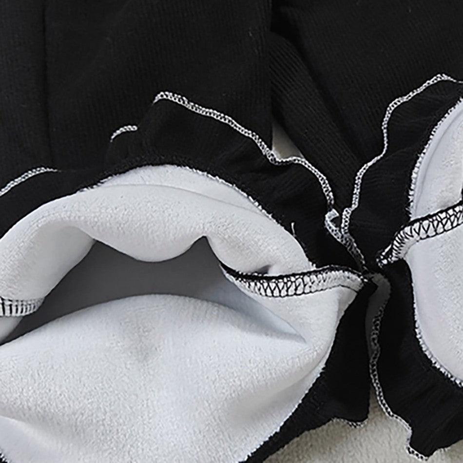 Girls Fleece Lined Flare Leggings Children Winter Warm Kids Pants Slim Fit Thermal Trousers Korean Fashion Outerwear Clothes