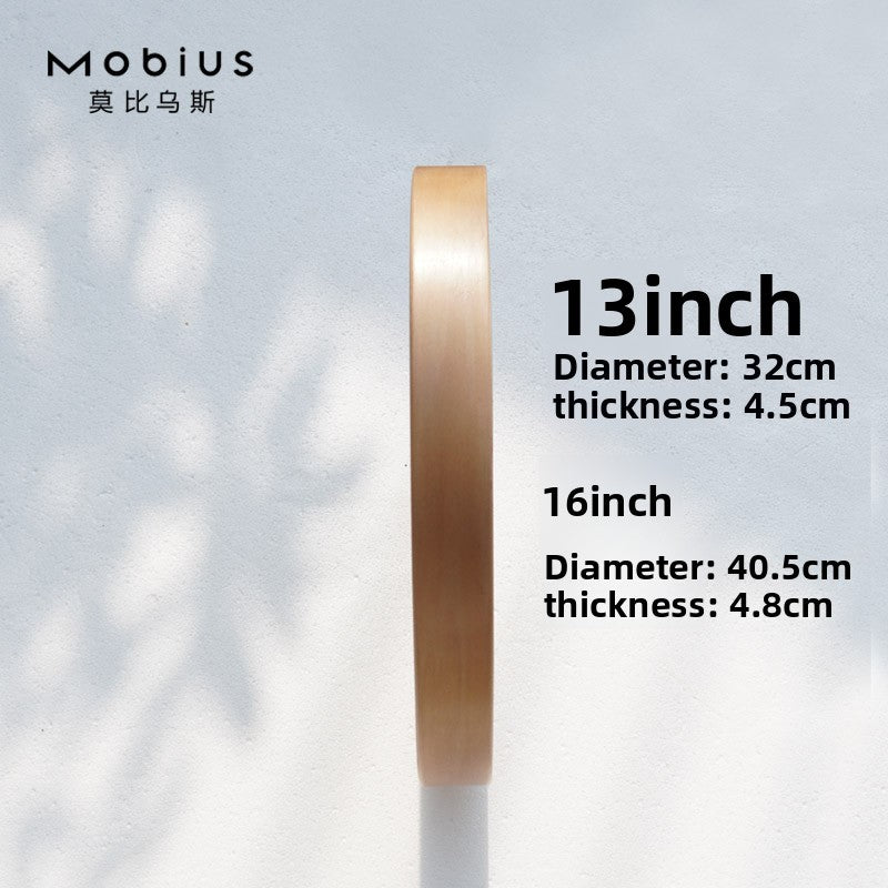 The original wood grain silent and simple wooden wall clock is a fashionable home decoration for the living room clock