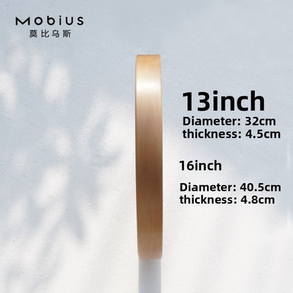 The original wood grain silent and simple wooden wall clock is a fashionable home decoration for the living room clock