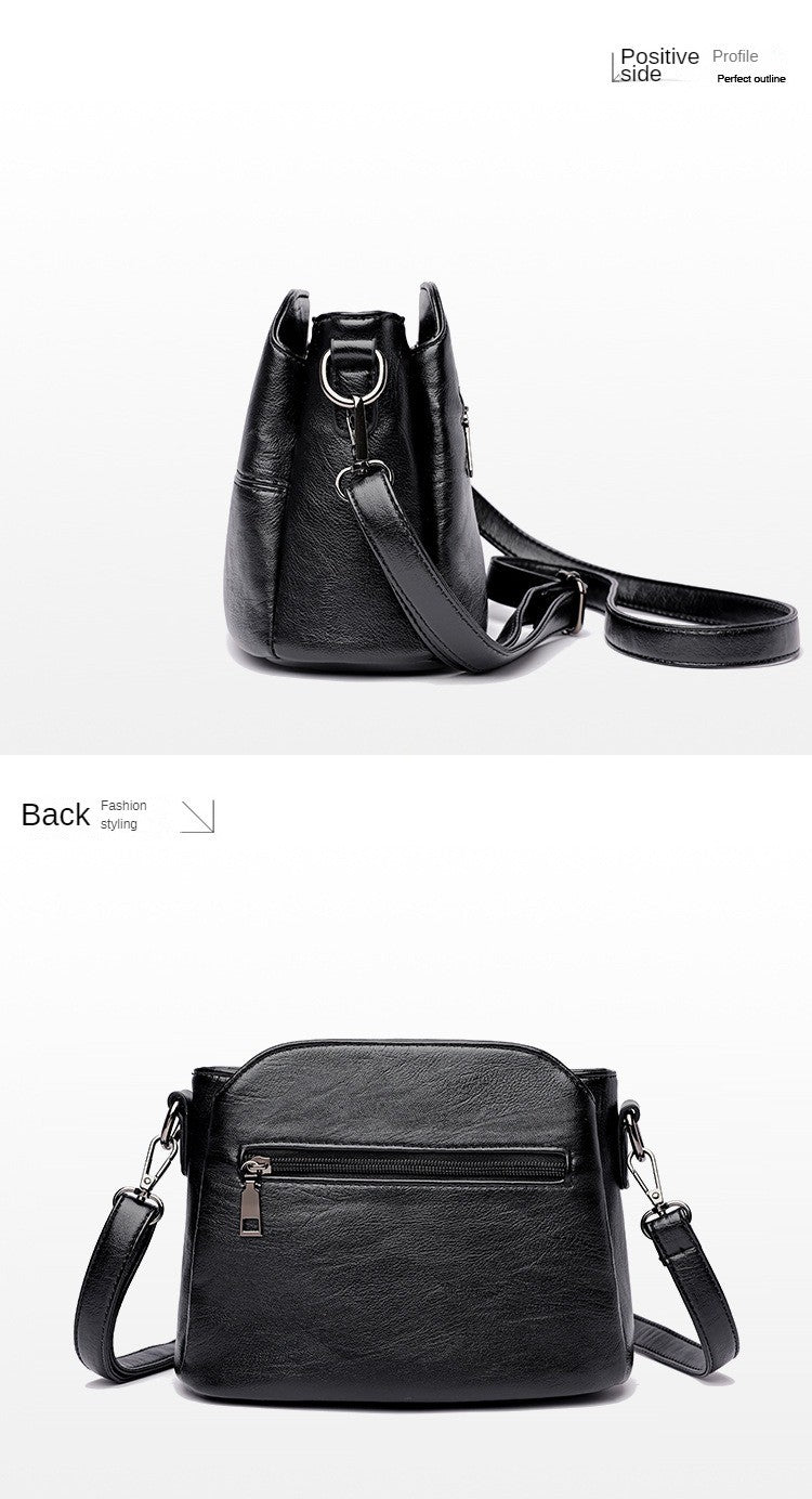 Women's Bags Retro Design Crossbody Bag Trend Quality PU Leather Bucket Shoulder Bags Small Handbags for Women