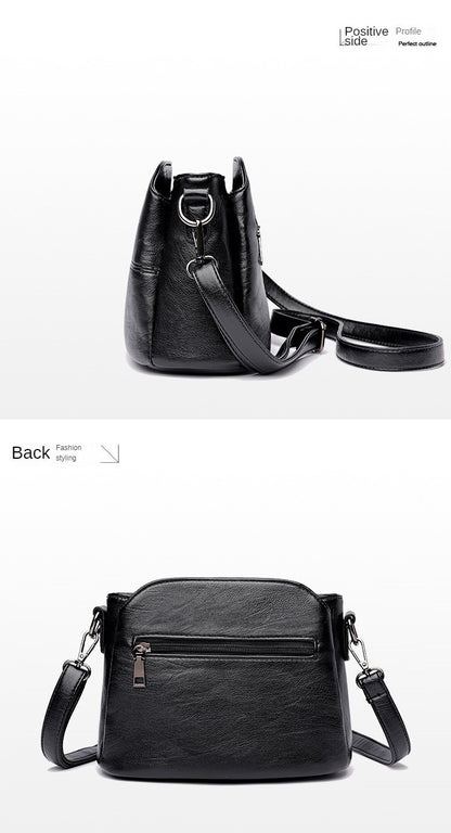 Women's Bags Retro Design Crossbody Bag Trend Quality PU Leather Bucket Shoulder Bags Small Handbags for Women