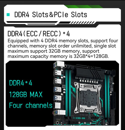 Placa-mãe MACHINIST X99 B9 chip C612 Opcional combo de CPU Processador Xeon E5 2680 V4 LGA 2011-3 e kit de RAM DDR4 de 16 GB USB3.0