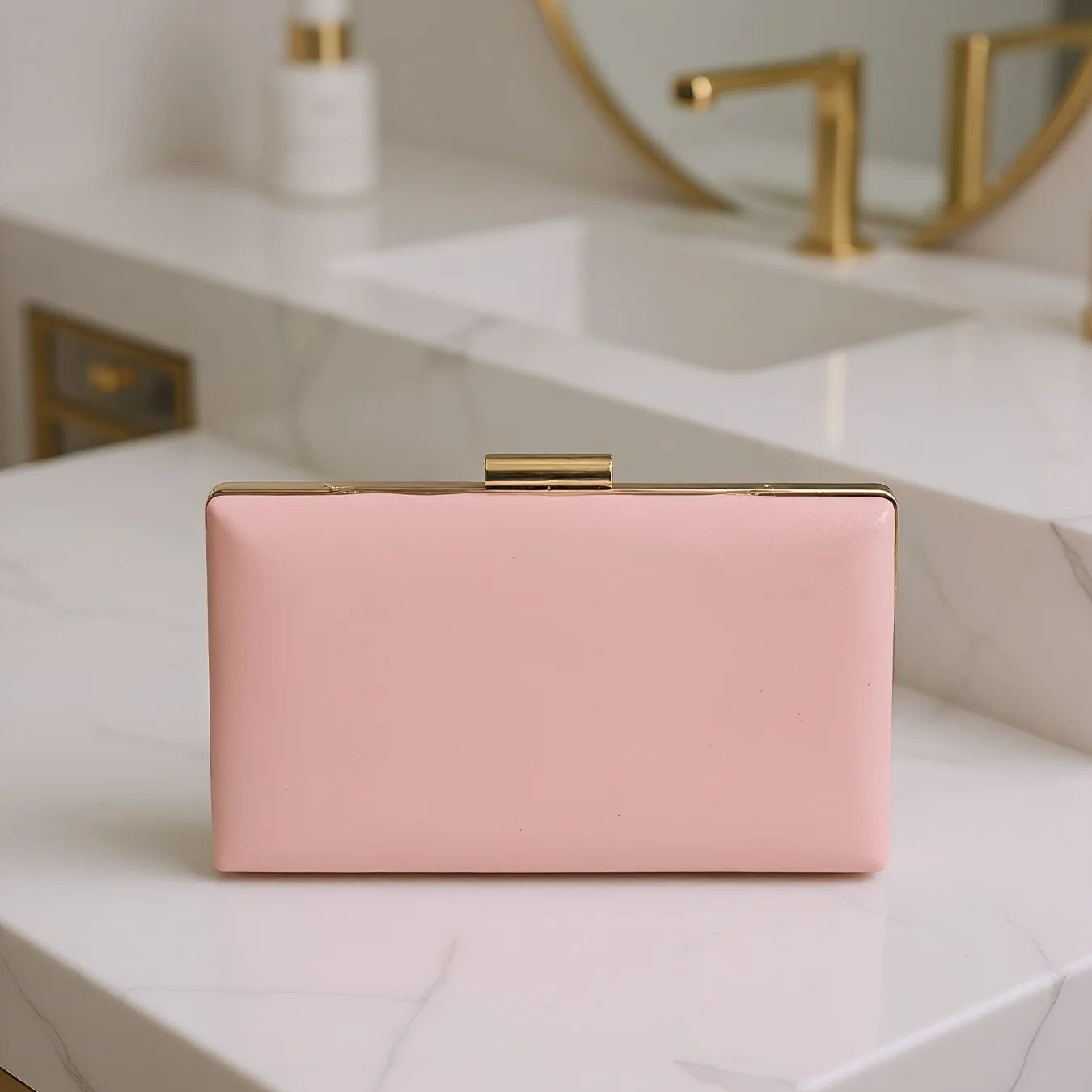 PU Fashion Female Evening Bags Golden Luxury Small Clutch Chain Shoulder Flap Design Handbags Purse