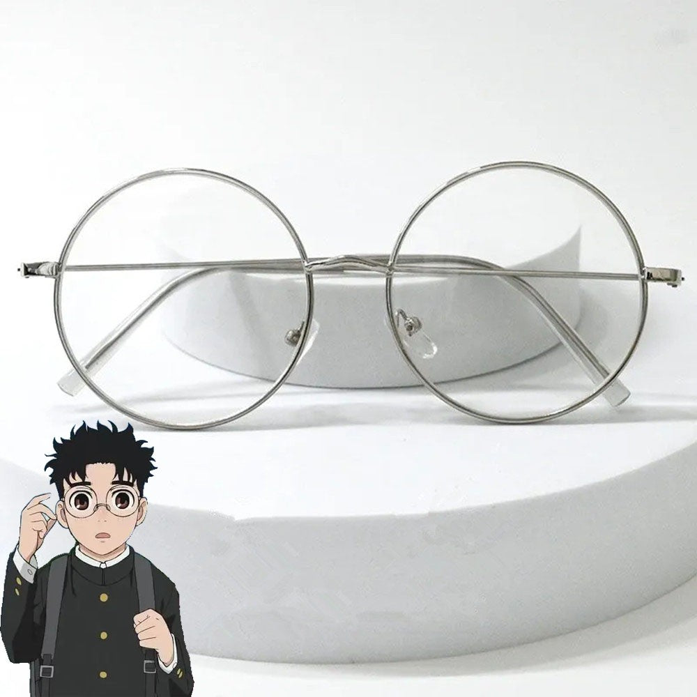 Anime DAN DA DAN Ken Takakura Okarun Cosplay Glasses Unisex Alloy Eyewear Round Eyeglasses Jewelry Accessories Prop