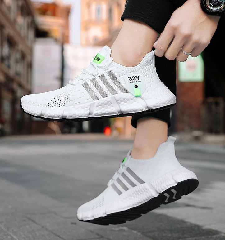Sapatos Masculinos de Malha Respirável Modernos Leves para Caminhada Tamanhos Grandes Tênis Masculino de Tênis Tênis de Corrida ao Ar Livre Fitness 2024