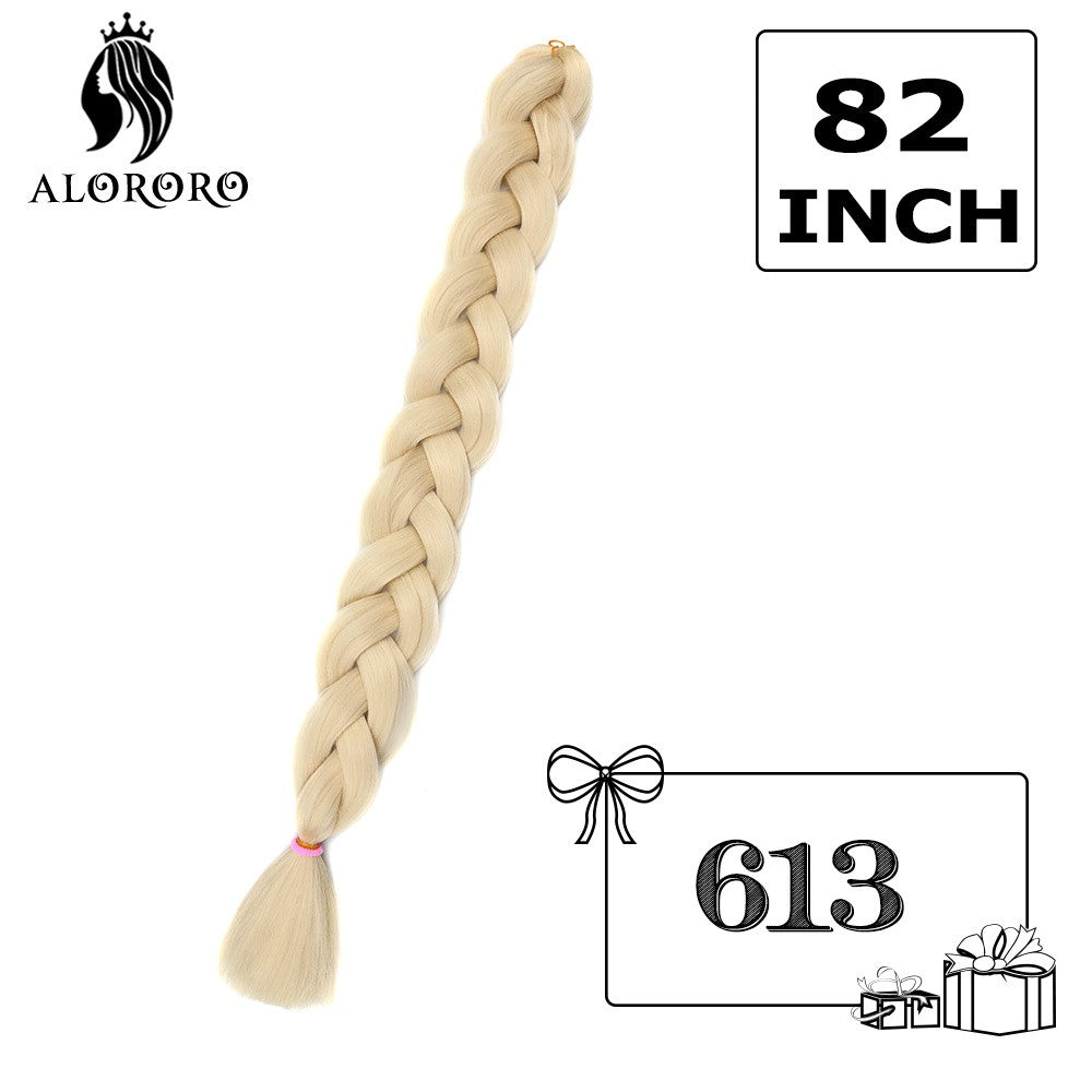 Cabelo Trançado Sintético Jumbo Alororo 82 polegadas Cabelo Falso Africano Fibra de Alta Temperatura Roxo Vermelho Extensões de Cabelo para Mulheres