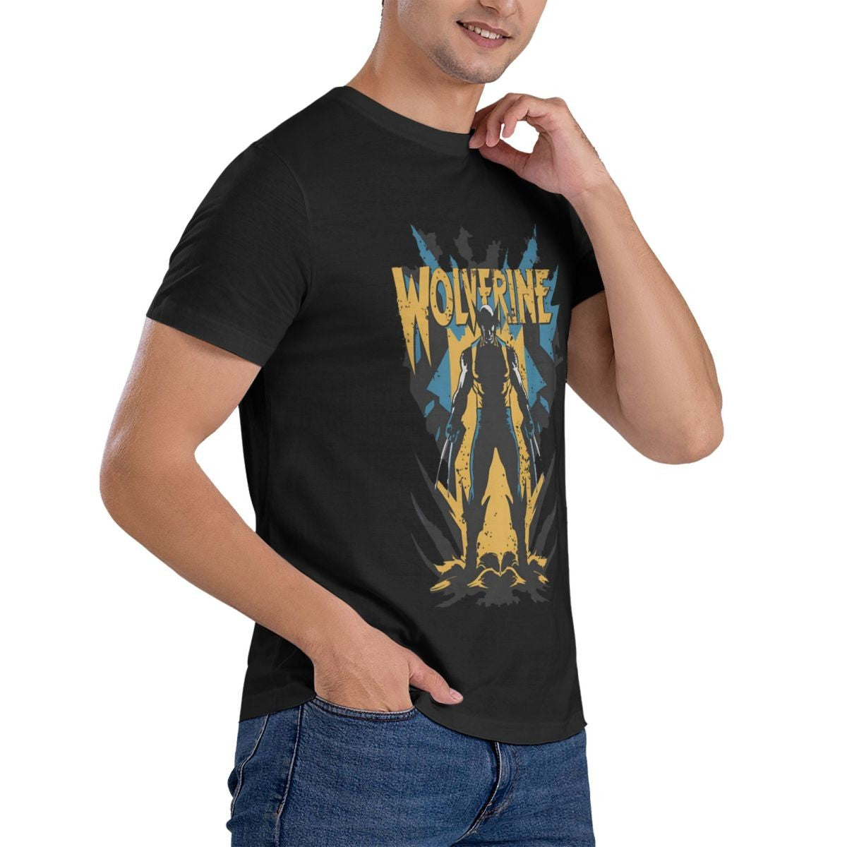 Wolverine Unleashed Men's T Shirts Deadpool And Wolverine Leisure Tee Shirt Short Sleeve Crew Neck T-Shirts Pure Cotton New