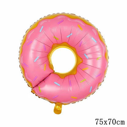 32Inch Donut globos Foil Balloon Fruit Ice Cream Helium Balloon Birthday Party Decoration Kids Toy Sweet Digital baby shower