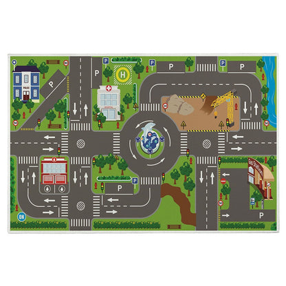 Road Mat Children Traffic Car Map Boy Girls Educational Toy Road Carpet Playmat For Baby Mats Cartoon City Rug Kids Toys Games