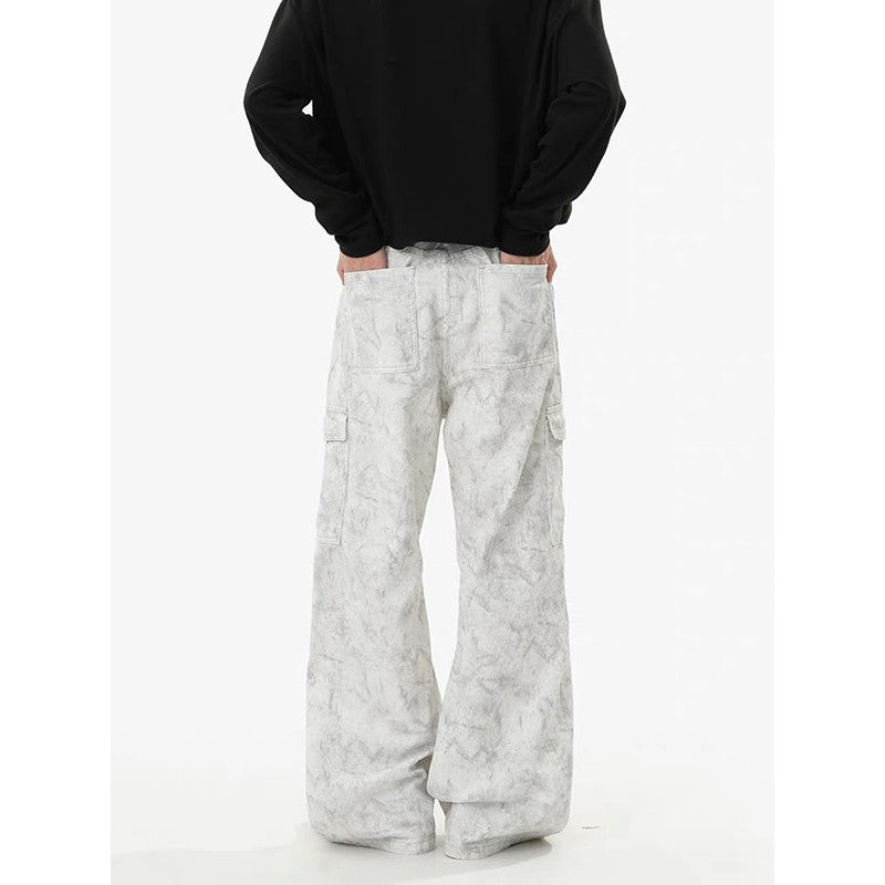 Summer Men's Y2k White Pants Baggy Streetwear Harajuku Japanese 2000s Style Pants Jogger 90s Vintage Trousers Fashion Clothes