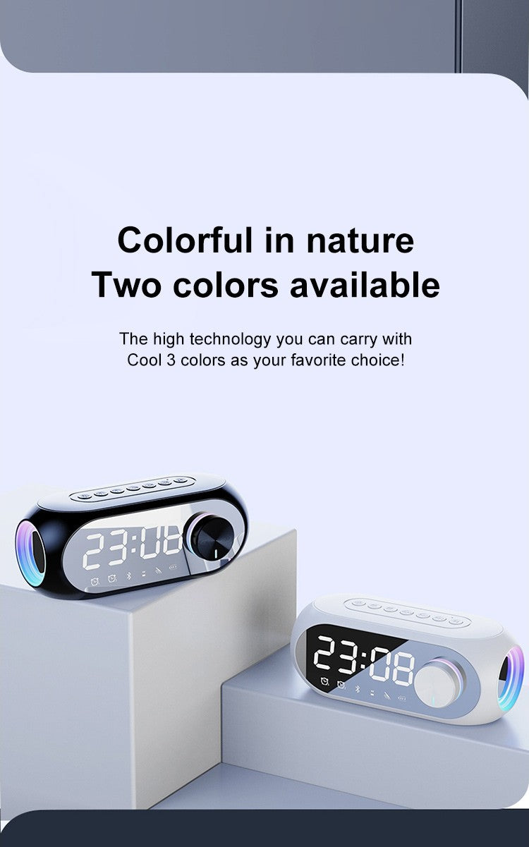 Alarm Clock Radio FM Bluetooth Speaker Portable Subwoofer Caixa De Som Sound Box Music Wireless Mini Woofers Bocina Lamp Column