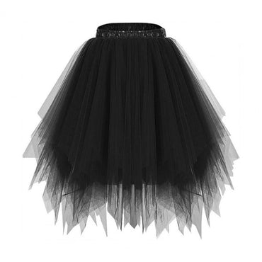 Women's Tulle Skirt 1950s Vintage Skirts Adult Ballet Crinoline Tulle Skirt Fluffy Princess Petticoat Underskirt Dancing Dress