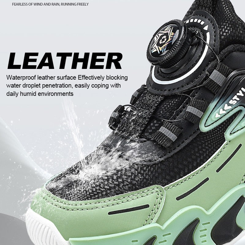 Leather Boys Kids Sneakers For Girls School Casua Outdoor Breathable Running Breathable Soft  Non-slip Children Shoes boacoisa