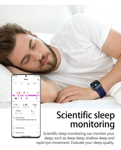 2025 Novo Smartwatch de Enfermagem de Grau Médico Air Bag para Homens, Gordura Sanguínea, ECG+PPG, Pressão Arterial, Transmissão, NFC, Chamada BT HD, Smartwatch de Saúde para Mulheres