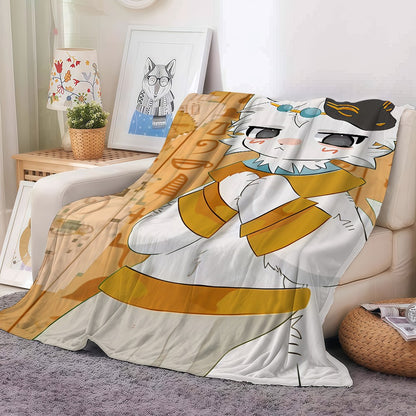 Cartoon cute B-Boykisser Blanket For Sofa Office Bed Plane Travel Sleep Read Relax Camping Soft And Warm