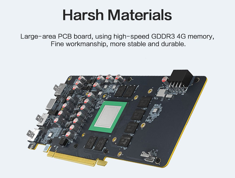 Placa de Vídeo MLLSE AMD R7 350 4GB GDDR3 128Bit PCI-E 3.0 Geforce GPU r7 350 para Jogos