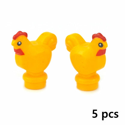 Creative DIY Model cute little Animal MOC Brick Building Blocks Pet Zoo Dog Duck Tortoise Penguin Cat Pig Bird Rabbit Toys