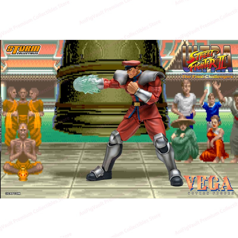 Pré-venda Original Storm Toys M. Bison Ultra Street Fighter II The Final Challengers M. Bison Figuras de Anime Brinquedos Modelo Presente