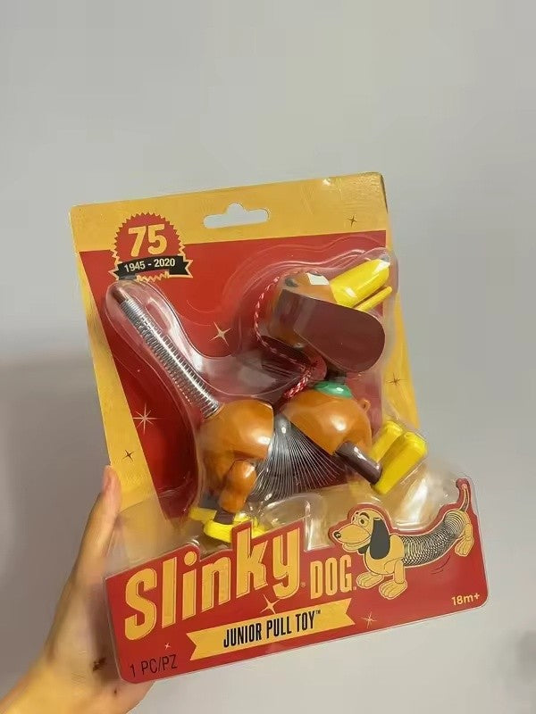 Boneco Toy Story Anime Slinky Dog com Som de 20cm, Figuras de Ação Dachshund, Modelo Criativo, Presente de Aniversário para Crianças