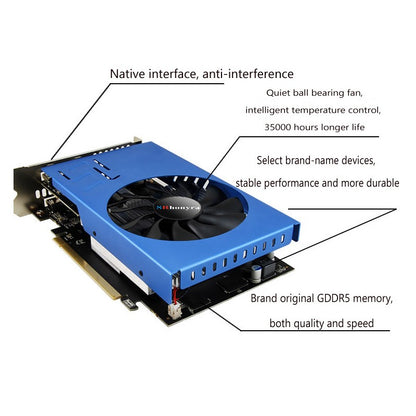 SRhonyra AMD R7 350 Graphics Card Multi- display 2/4GB GDDR5 128bit 6 HDMI Multi Screen Splicing Video Card GPU EDID