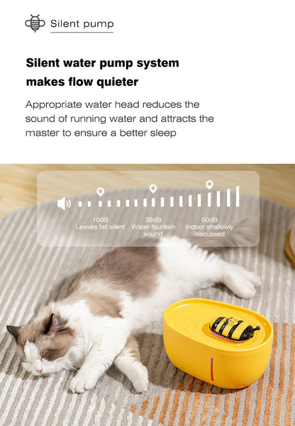 Bebedouro automático para gatos com filtro, elétrico USB, silencioso, tigela de 2L, circulador com filtro para cães e gatos, distribuidor de água para animais de estimação