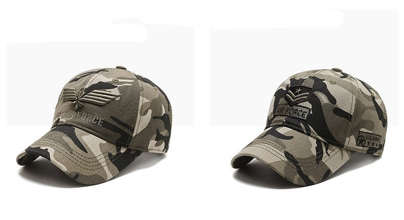 Four Seasons HatsMen's Trendy HatsKorean Casual HatsSpring and Autumn Outdoor SunhatsCamouflage Sunscreen Men's Baseball Caps