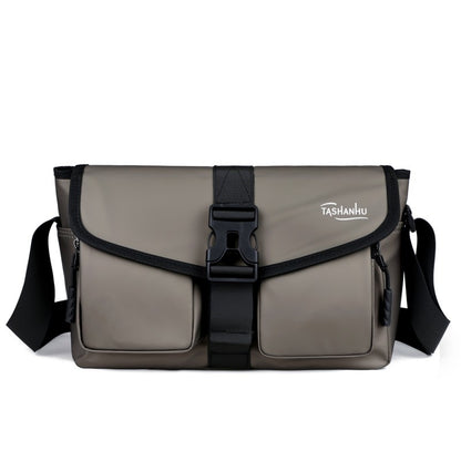 Men's Crossbody Bag Nylon Lightweight Chest Shoulder Bag with Zipper Pocket Waterproof Outdoor Travel Sport Messenger Bag