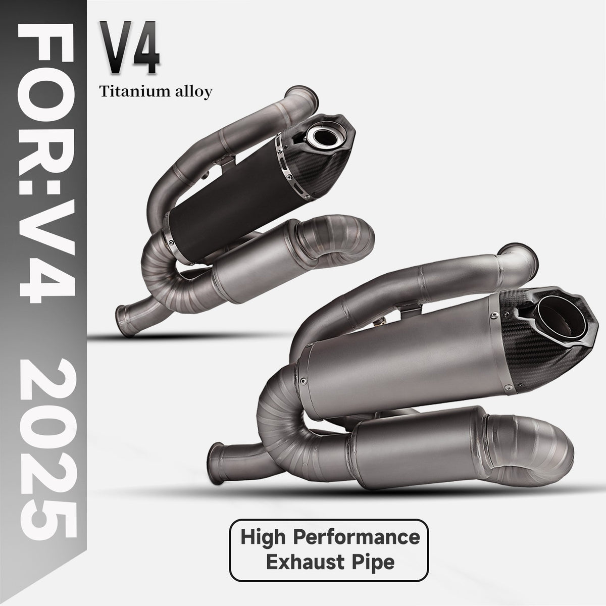 For Panigale V4 V4S Motorcycle exhaust system ti alloy modification muffler for Panigale V4 V4S Street Fighter V4 V4S 2025+