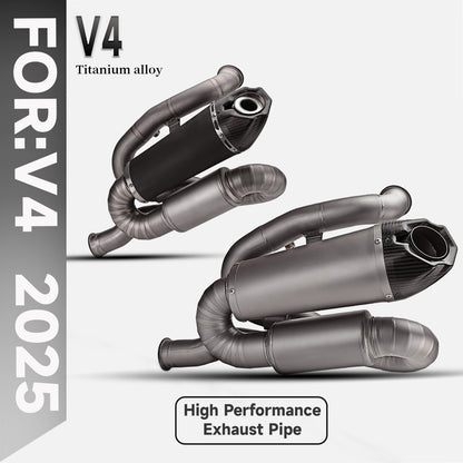 For Panigale V4 V4S Motorcycle exhaust system ti alloy modification muffler for Panigale V4 V4S Street Fighter V4 V4S 2025+