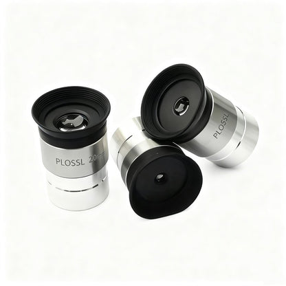 Acessórios para Telescópio Astronômico Ocular PL de 1,25 polegadas 4/10/20/25mm Lente Ótica Revestimento Banda Larga Multicamadas Filme Verde Metal