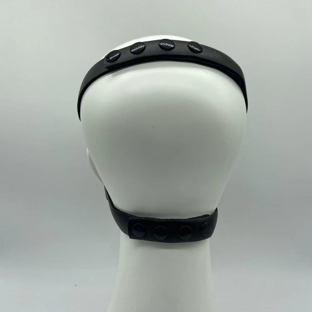 Role Play Costumes of Unisex Women Mens Cosplay Half Face Fetish Mask with Open Mouth and Nose Headgear Party Accessories