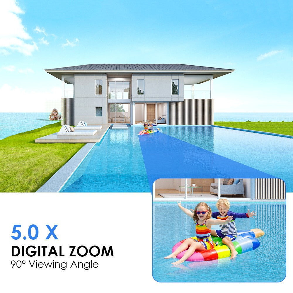 4MP 2K PTZ Wifi Camera ICsee HD Outdoor Surveillance Camera IP66 Waterproof Night Vision Human Detection Alert Home Security CAM