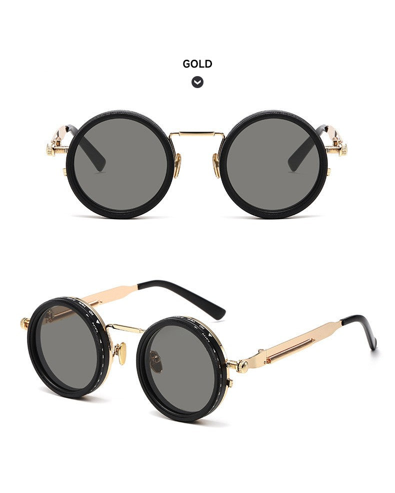 Polarized Round Sunglasses Men ND9 Adjustable Dimming Sun Glasses Women Retro Punk Fishing Eyeglasses Outdoor Shades UV400